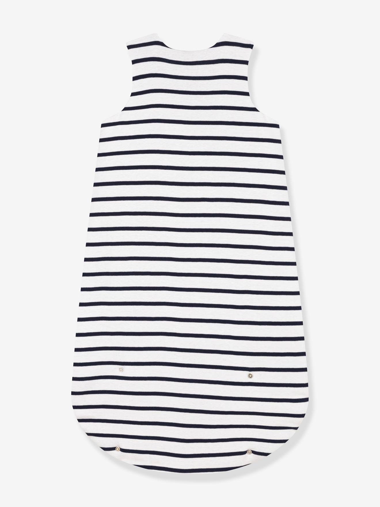 Petit Bateau Baby Schlafsack mit Streifen PETIT BATEAU - weiß bedruckt