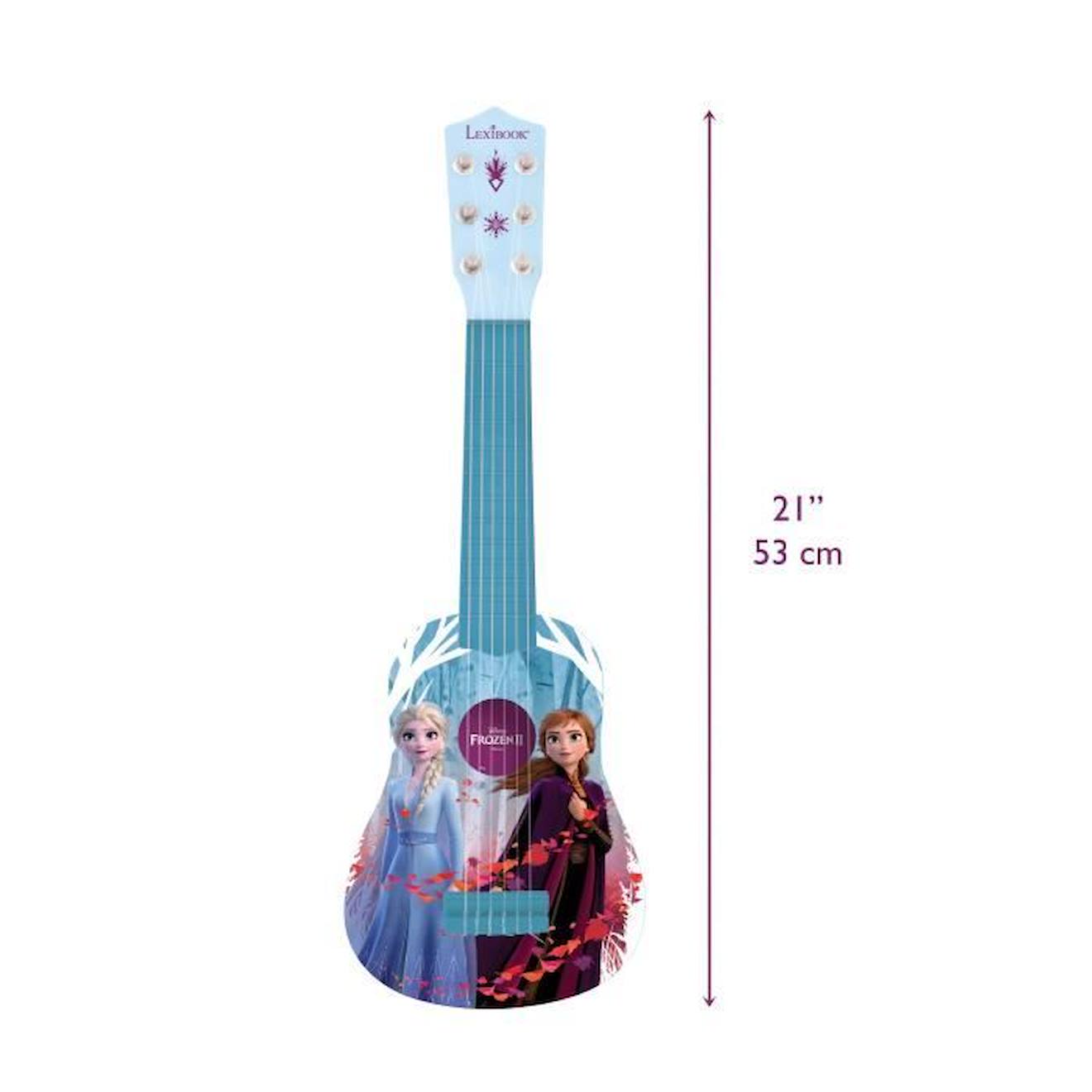 LA REINE DES NEIGES 2 Ma première guitare 53 cm LEXIBOOK bleu