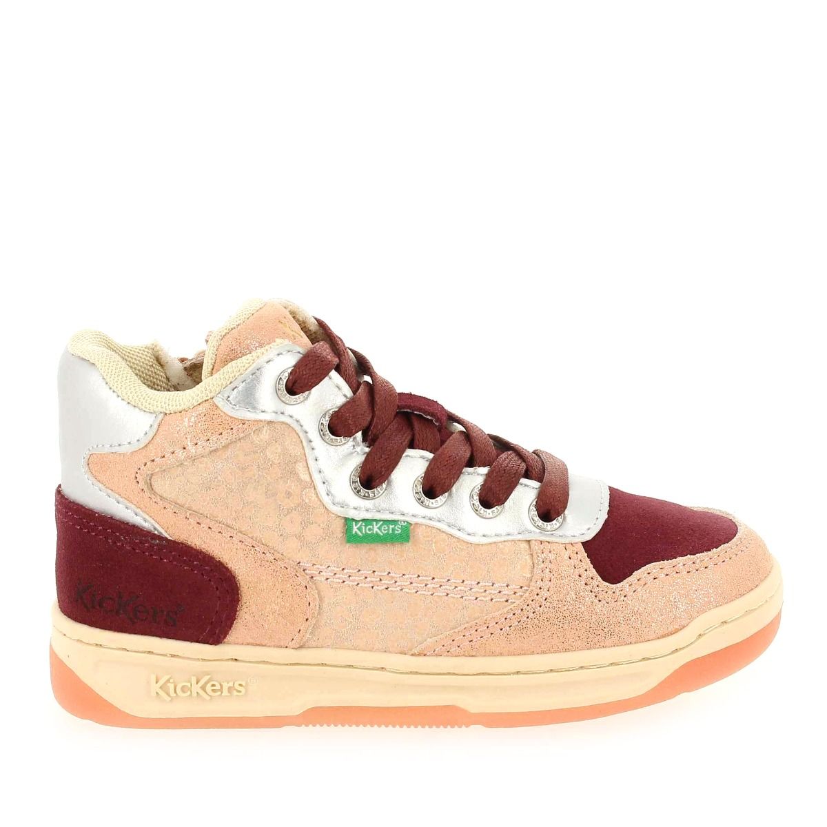 Kickers  KICKLAX - Rose bordeaux