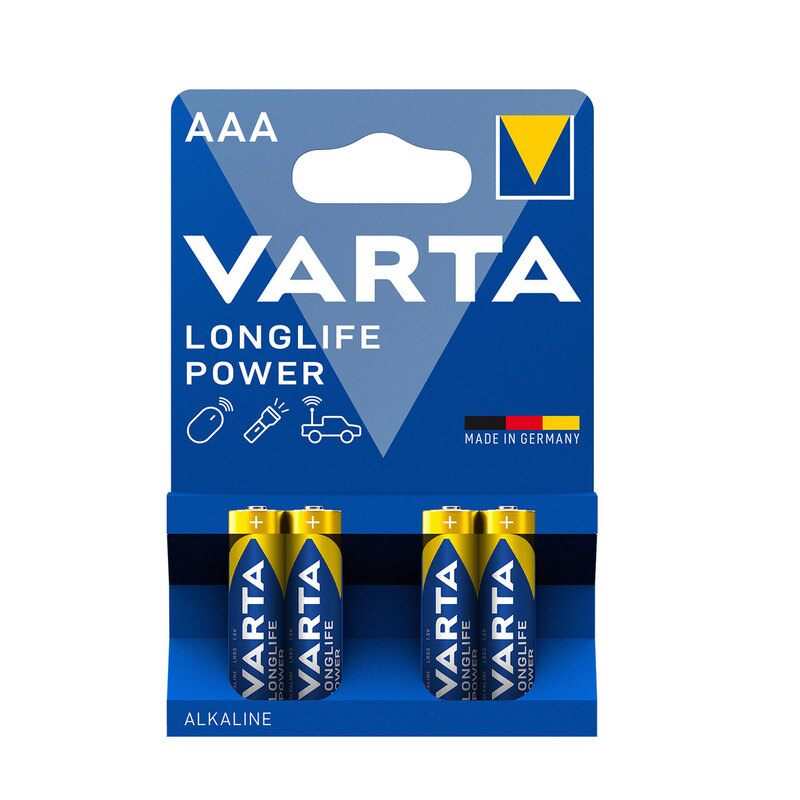 4 piles High Energy AAA LR03 Varta
