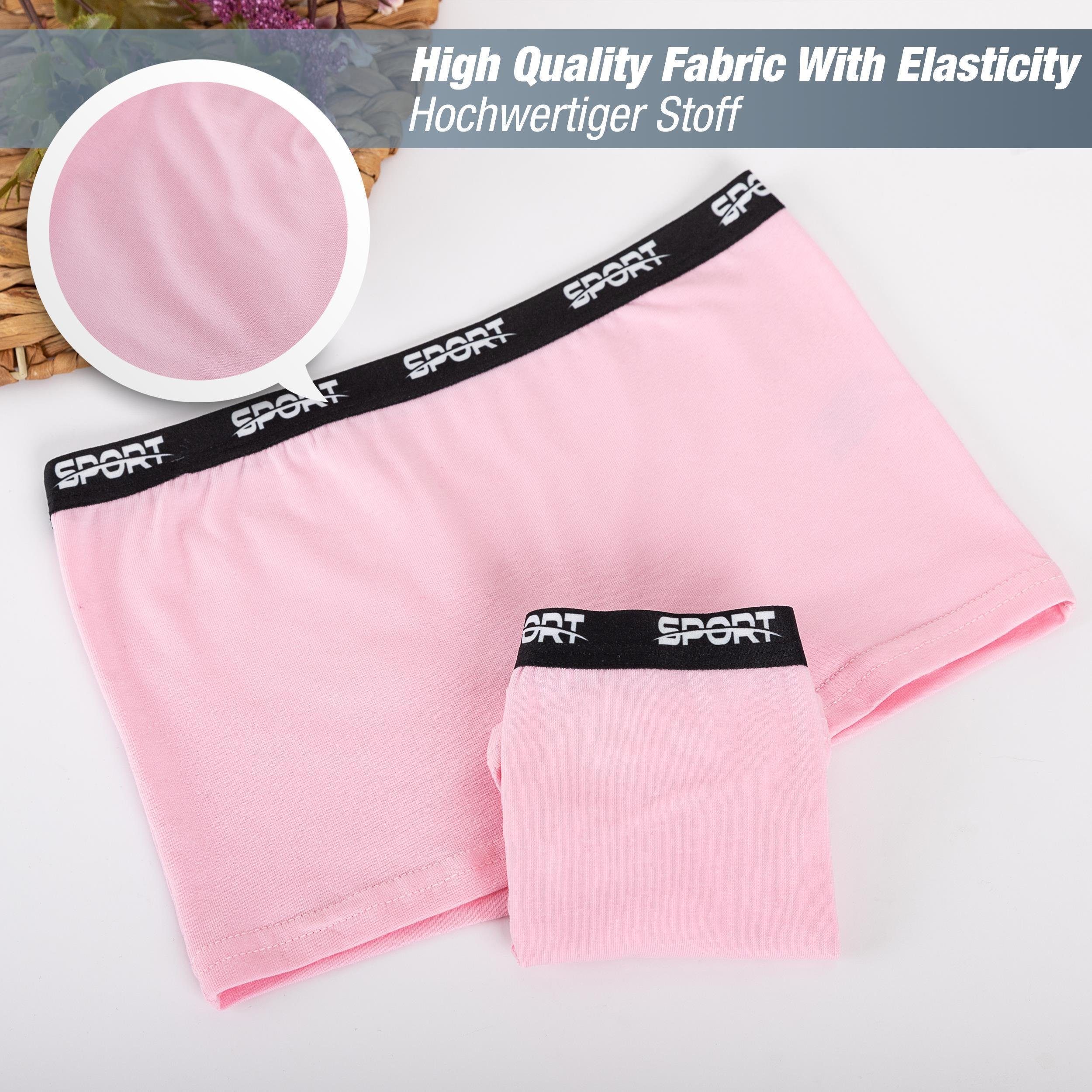 LOREZA Panty 10 Mädchen Pantys Unterwäsche Baumwolle - Sport Gummiband (Spar-Packung, 10-St)