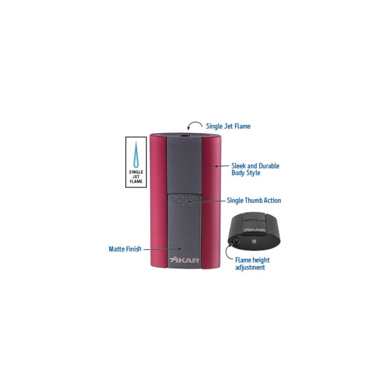Feuerzeug Jetflamme Xikar, flash single Red