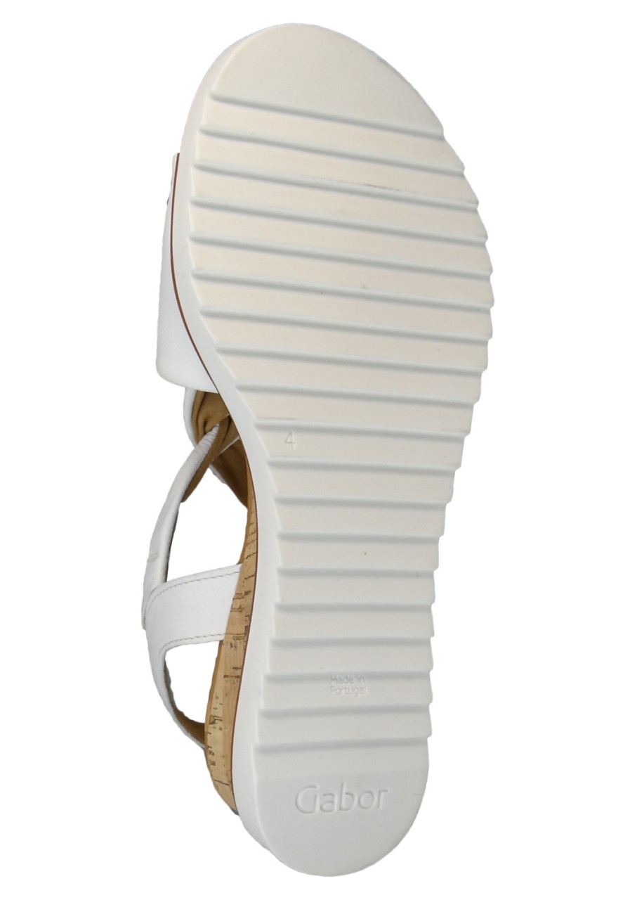 GABOR Komfort Sandalen weiss Gabor Comfort Keilsandalette 22.751.50 W