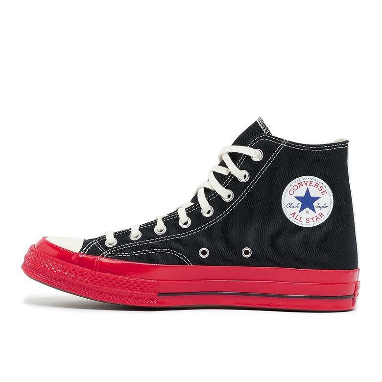 Comme des Garcons Play Red Sole Chuck Taylor 70 Hi Top Black