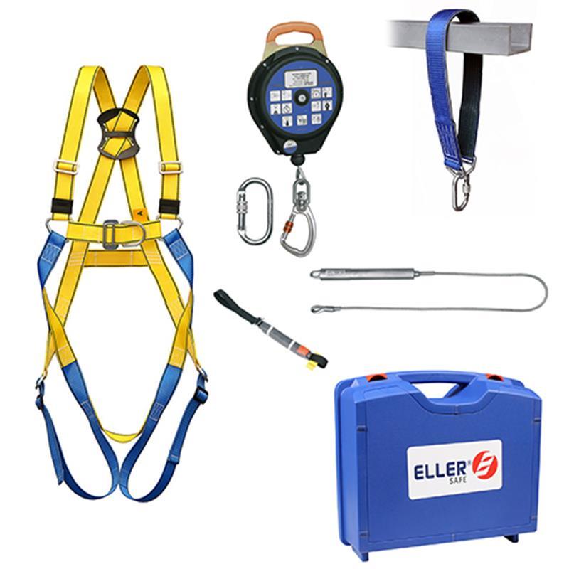 ELLERsafe FP-SET-VD-BASIC Absturzsicherungsset für Flachdächer, Standardgröße M-XL