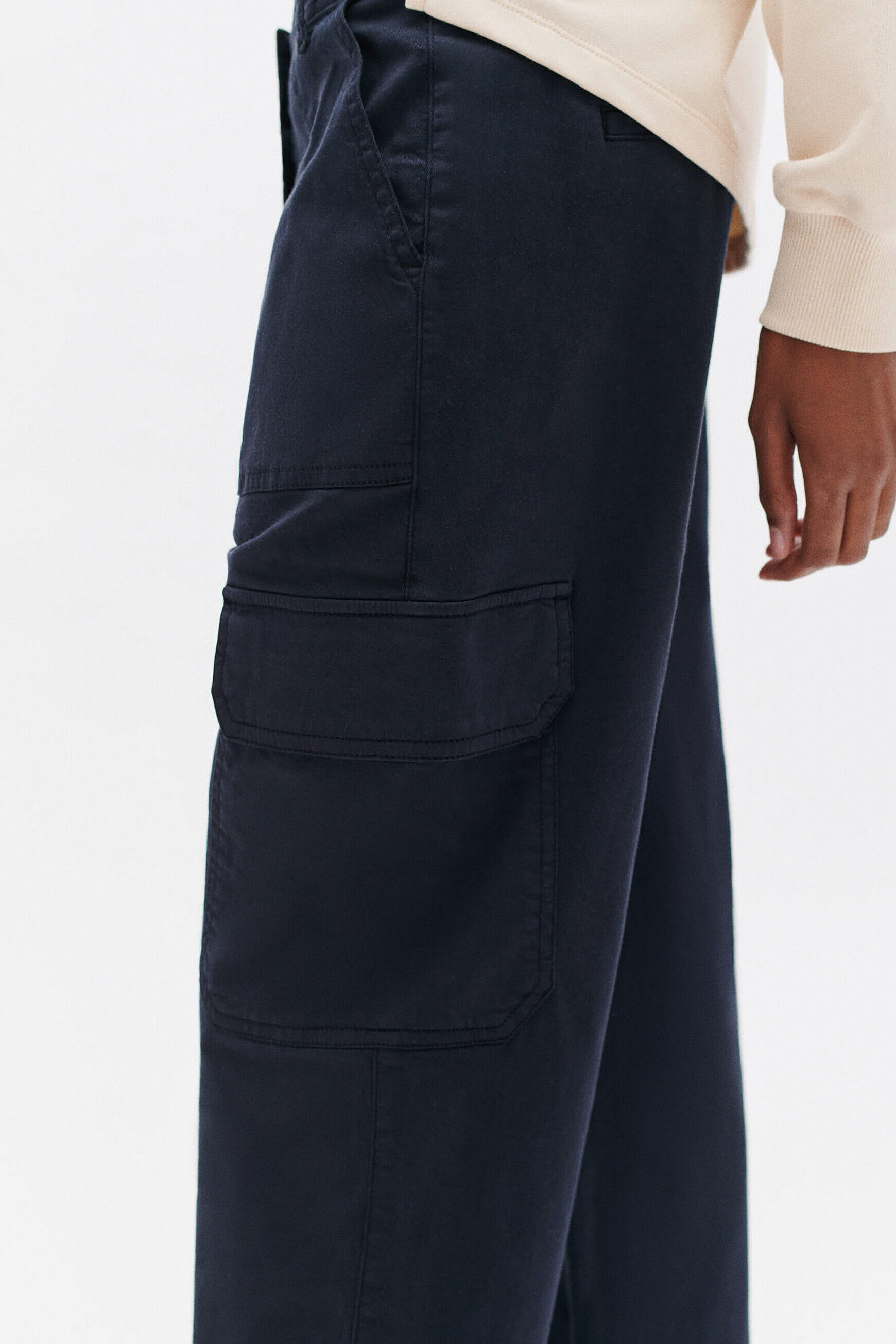 Pantalon parks bleu marine femme