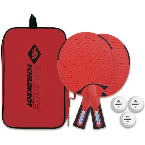 TISCHTENNIS-SET DONIC-SCHILDKRÖT OUTDOOR TISCHTENNIS-SET WEATHERPROOF, 2 WASSERFEST