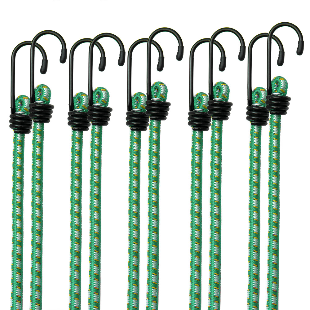 DEUBA Spanngummi Expander 10er Set 61cm x 0,8cm grün / gelb