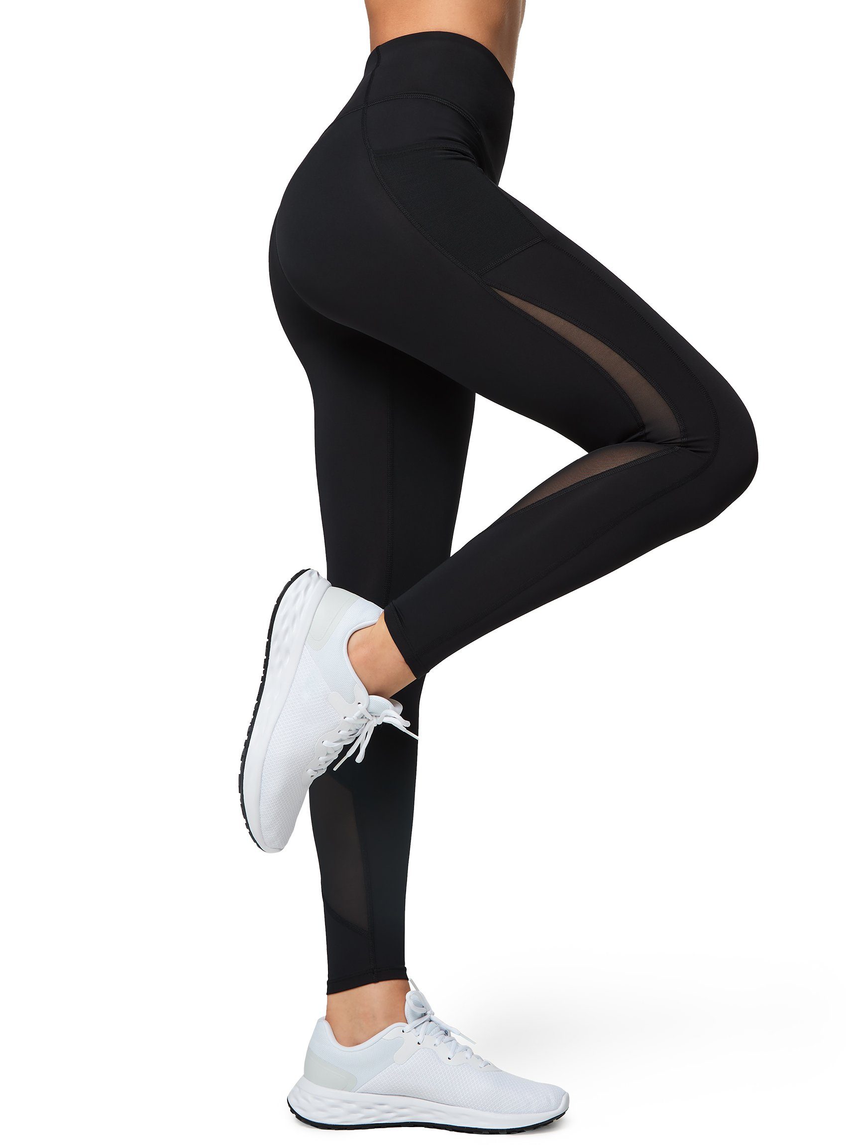 Yvette Leggings mit Tasche, Damen Sporthose, high Waist, E110361A19