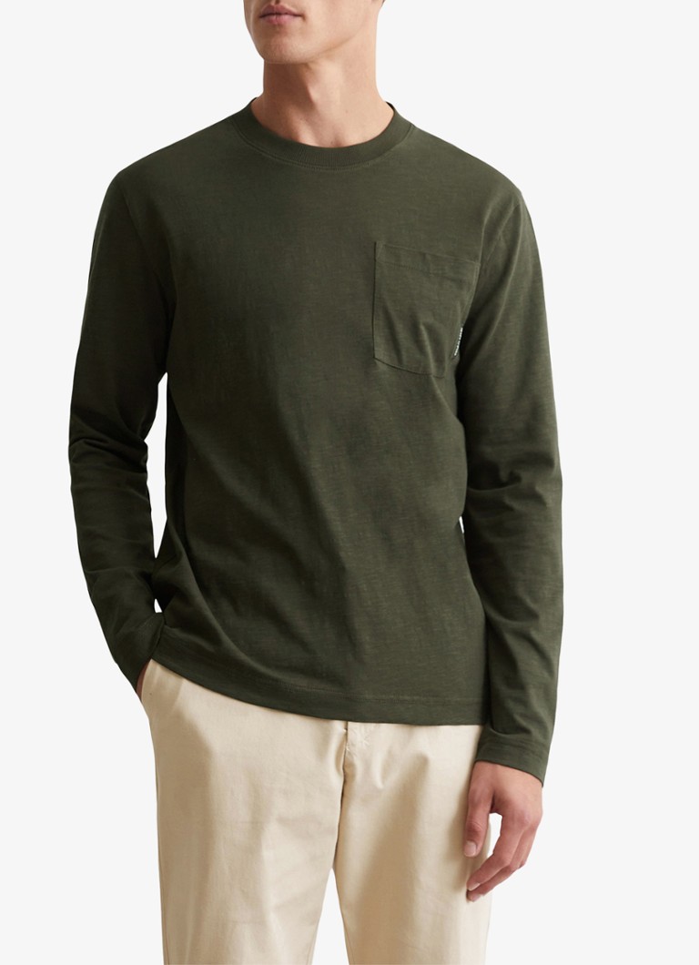 Camisa de manga comprida Marc O'Polo com bolso no peito