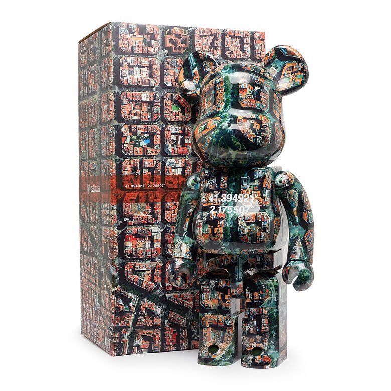 Medicom Bearbrick Benjamin Grant OVERVIEW BARCELONA 1000% multicolor