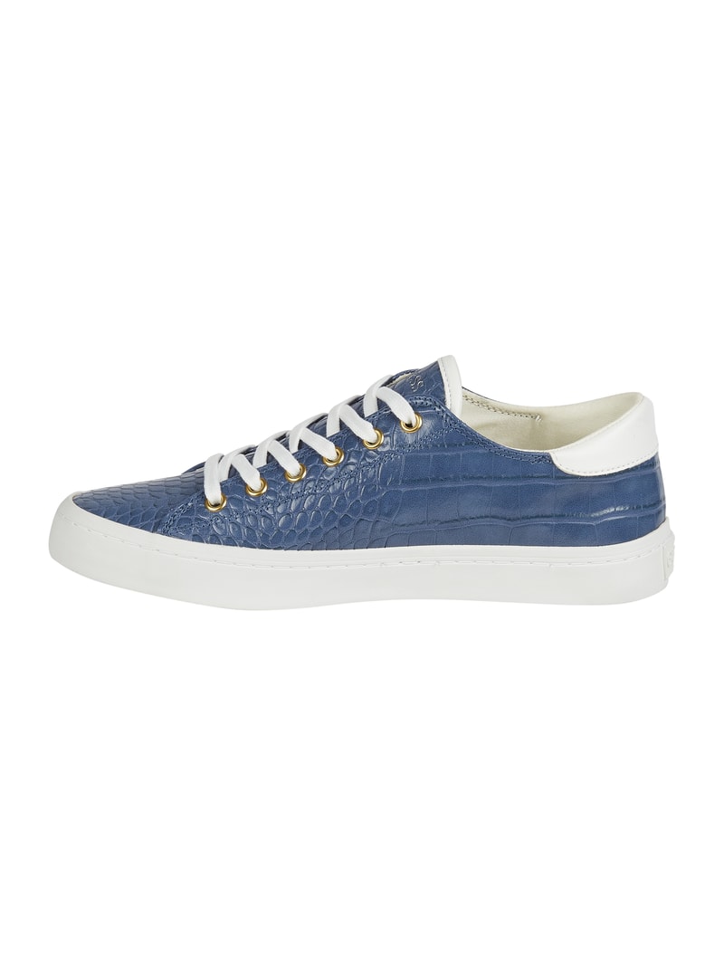 Sneaker in Leder-Optik Modell 'Ester' in hellblau