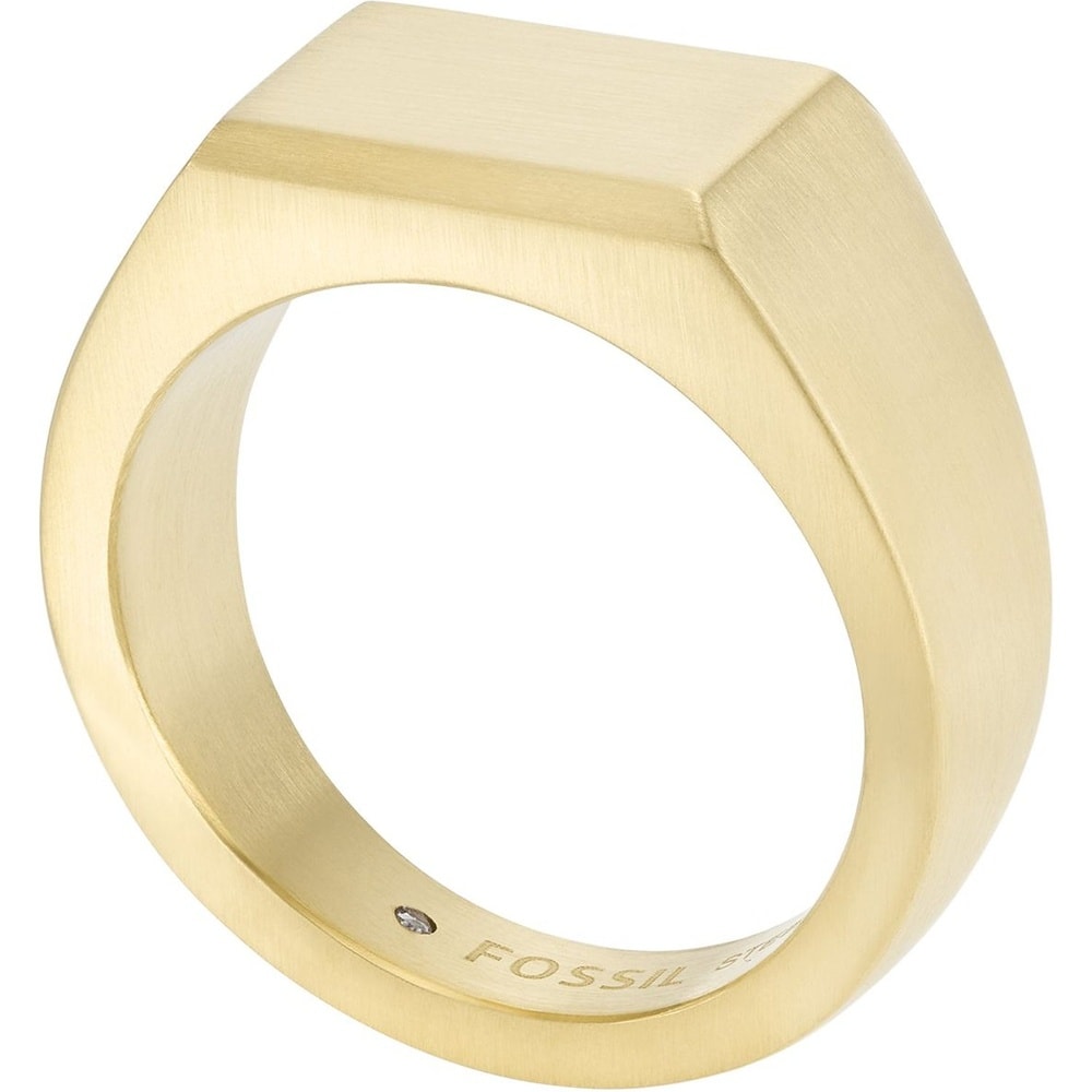 Fossil Bague en acier inoxydable Acier inoxydable or Bague
