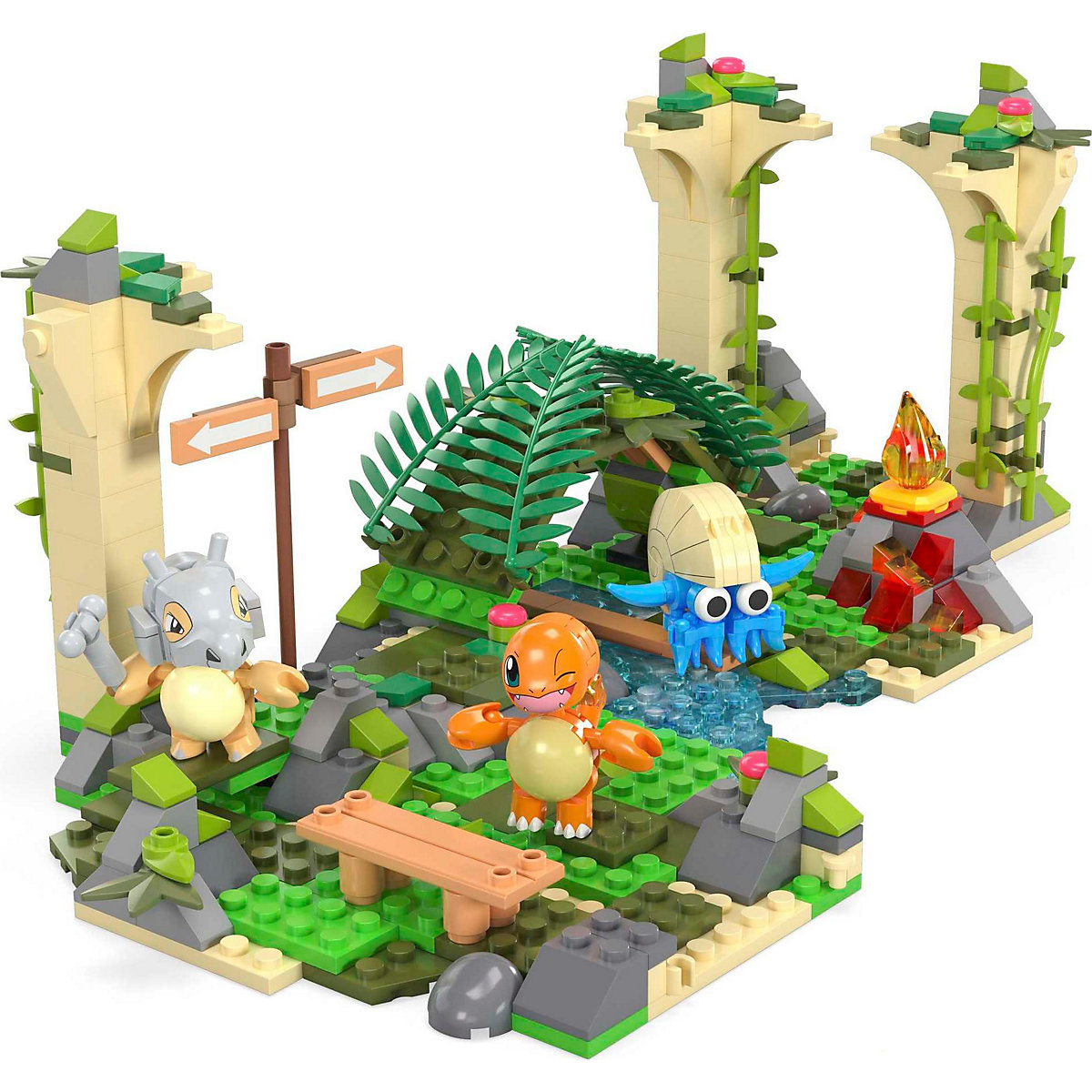 Mega Construx Pokémon Dschungel-Ruinen Bauset, Konstruktions-Spielzeug