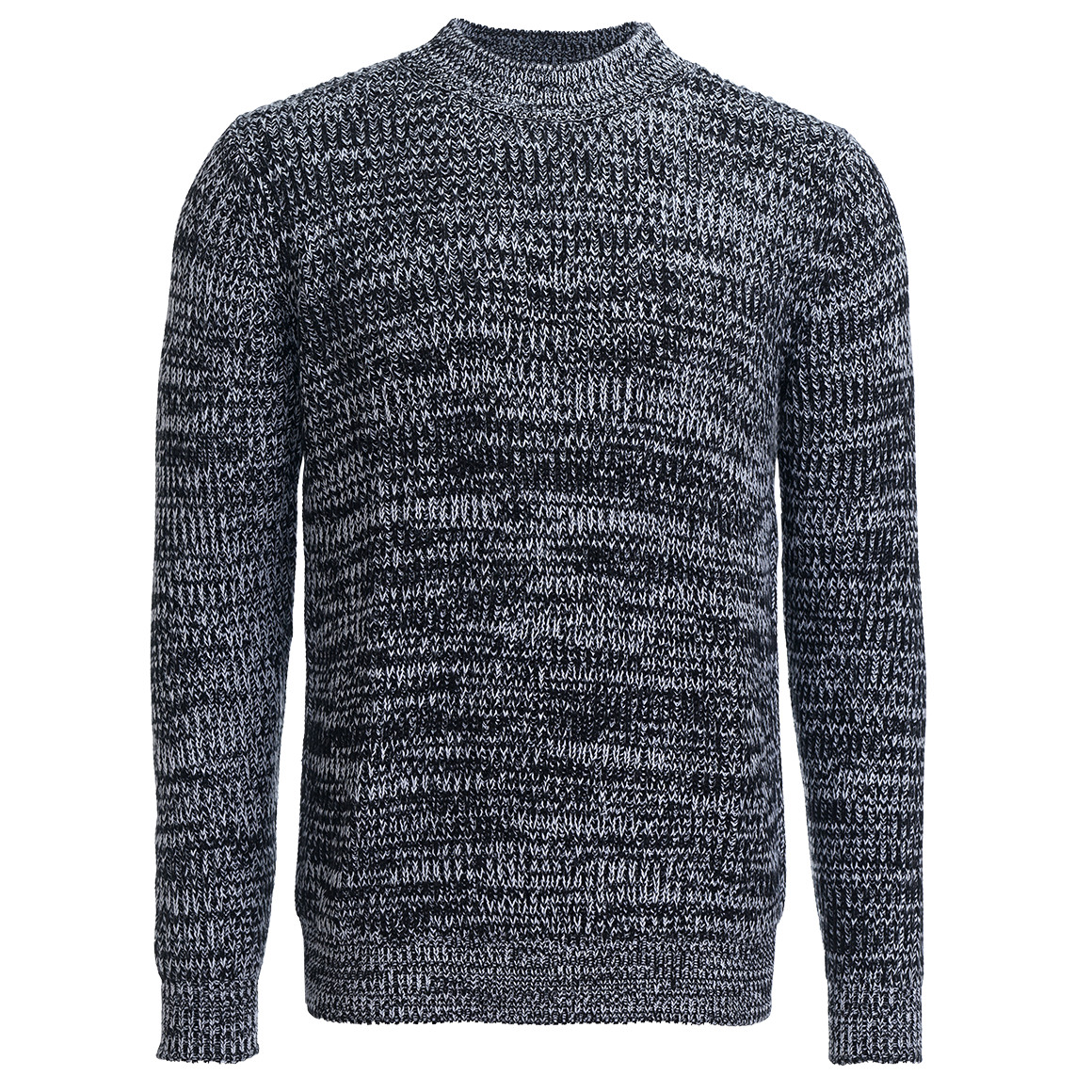 Herren Strickpullover mit hohem Rundhals