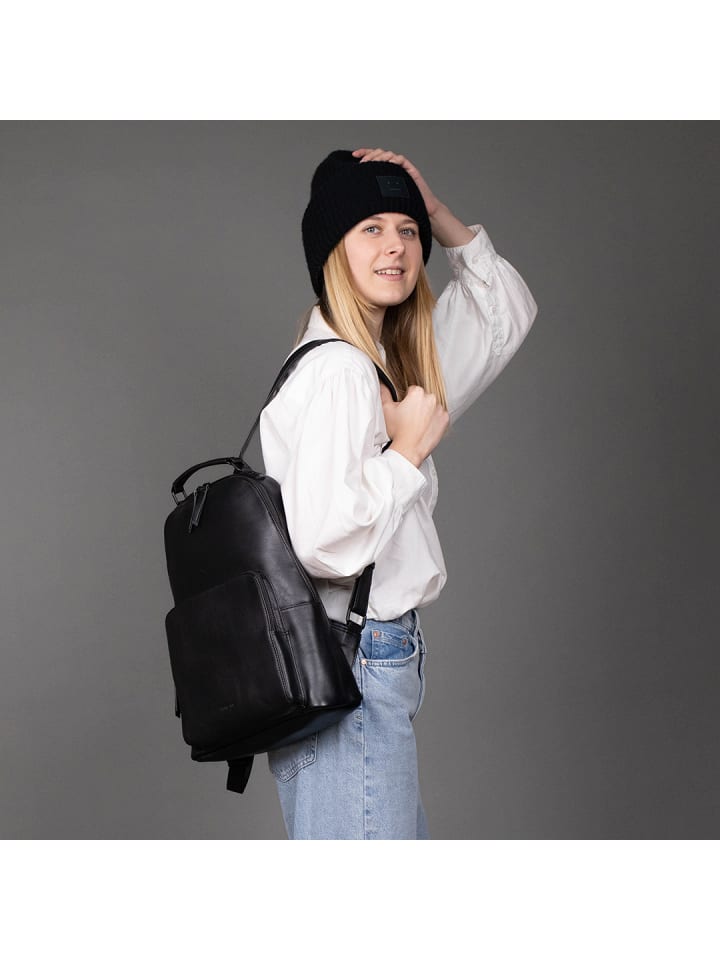 FEYNSINN Leder-Rucksack echt Leder Rucksack groß | Ledertasche schwarz NELLA in schwarz günstig kaufen onesize