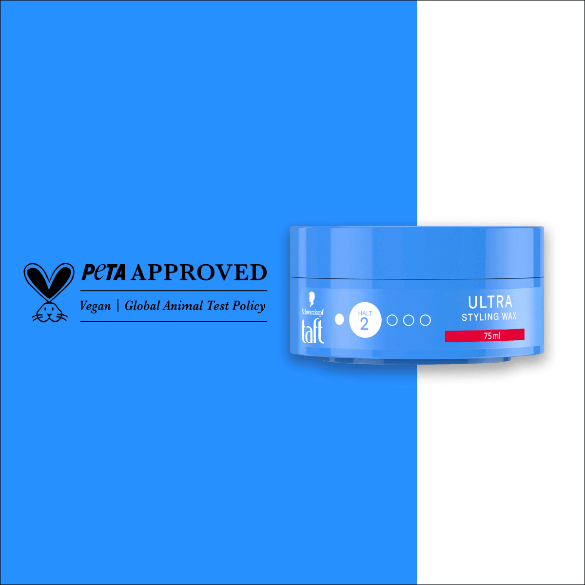 Haargel ULTRA Styling Wax Halt 2, 75 ml
