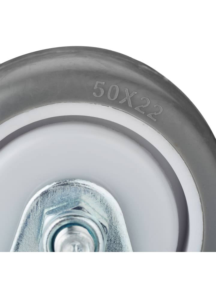 relaxdays 4 x Bockrolle in Grau/ Silber - 50 mm günstig kaufen onesize
