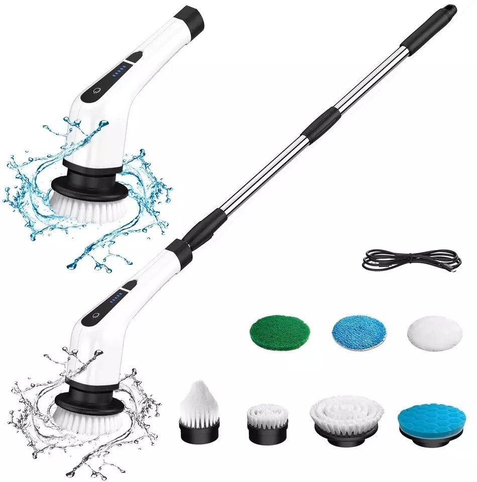 Bedee Reinigungsbürste Elektrische Reinigungsbürste, 360° drehen Spin Scrubber, (1-tlg), Geeignet für Ecke, Badezimmer