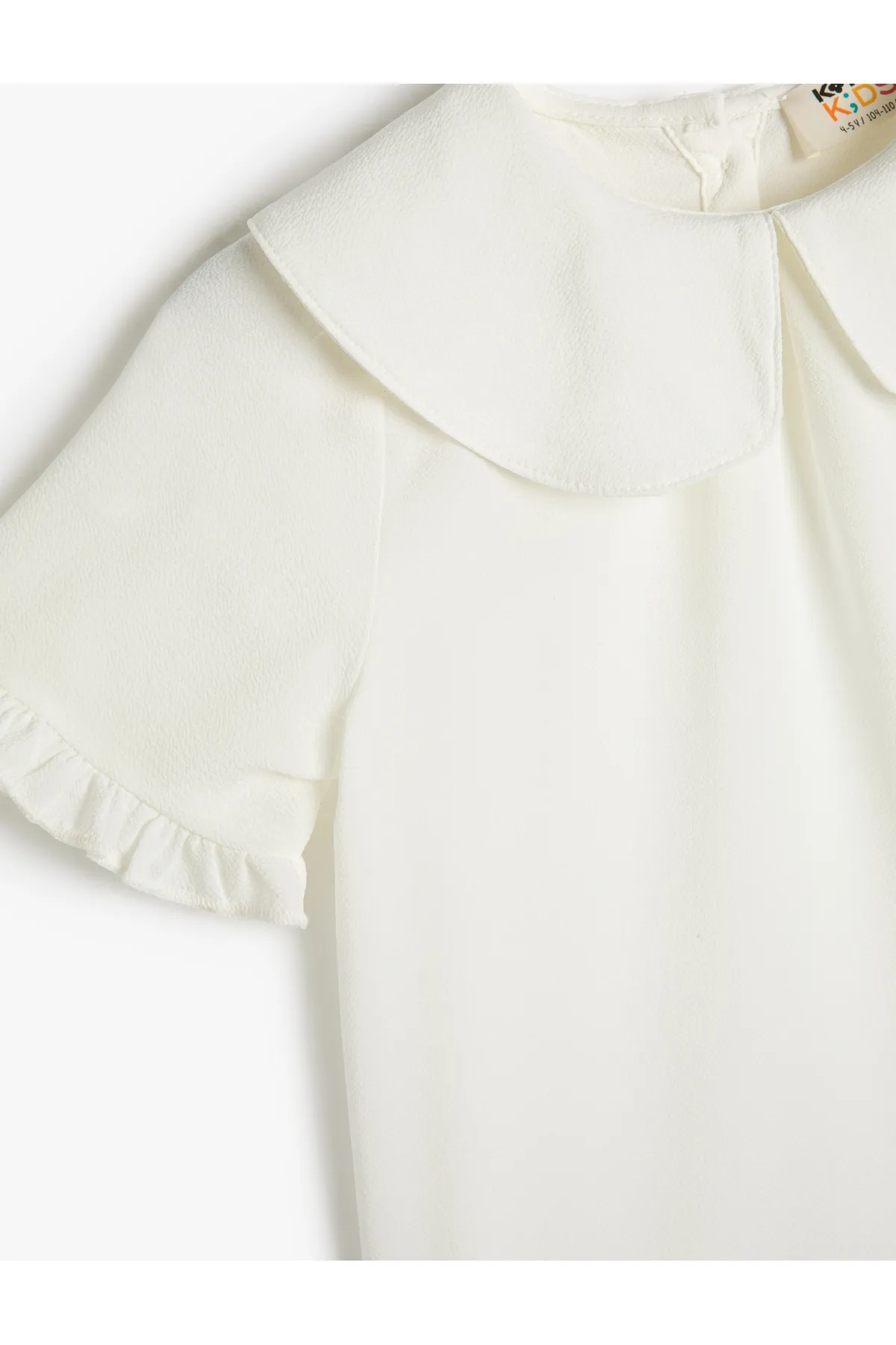 Koton  Baby-Kragenbluse mit Rüschen, kurzen Ärmeln
