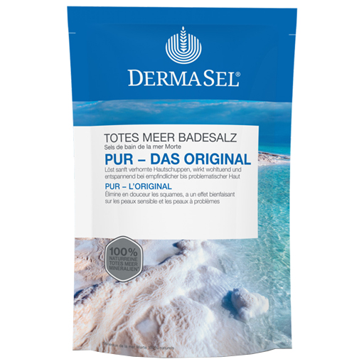 DERMASEL Totes Meer Badesalz Pur  500 g  Salz