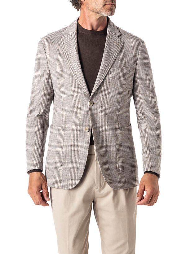 BOGGI MILANO, Sakko, Wolle, beige gemustert
