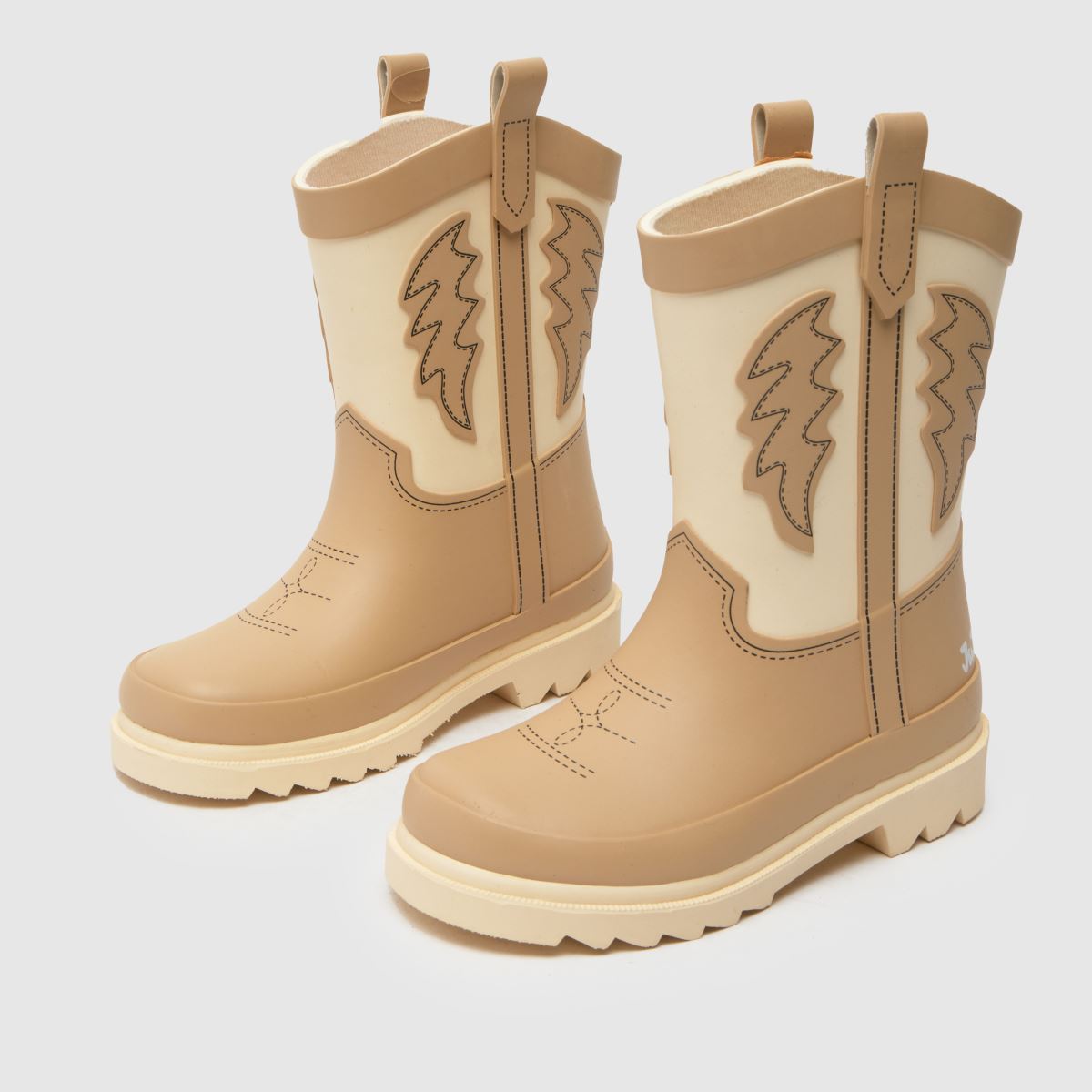 JUJU JELLIES beige docka flickor gummistövlar för småbarn