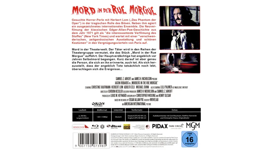Mord in der Rue Morgue - uncut