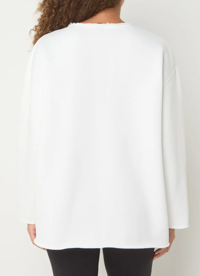 10DAYS  Oversized sweater met logoborduring