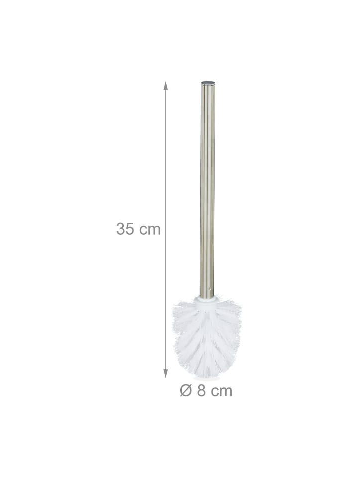 relaxdays 3x Toilettenbürste in Weiß - (H)35 x Ø 8 cm günstig kaufen onesize
