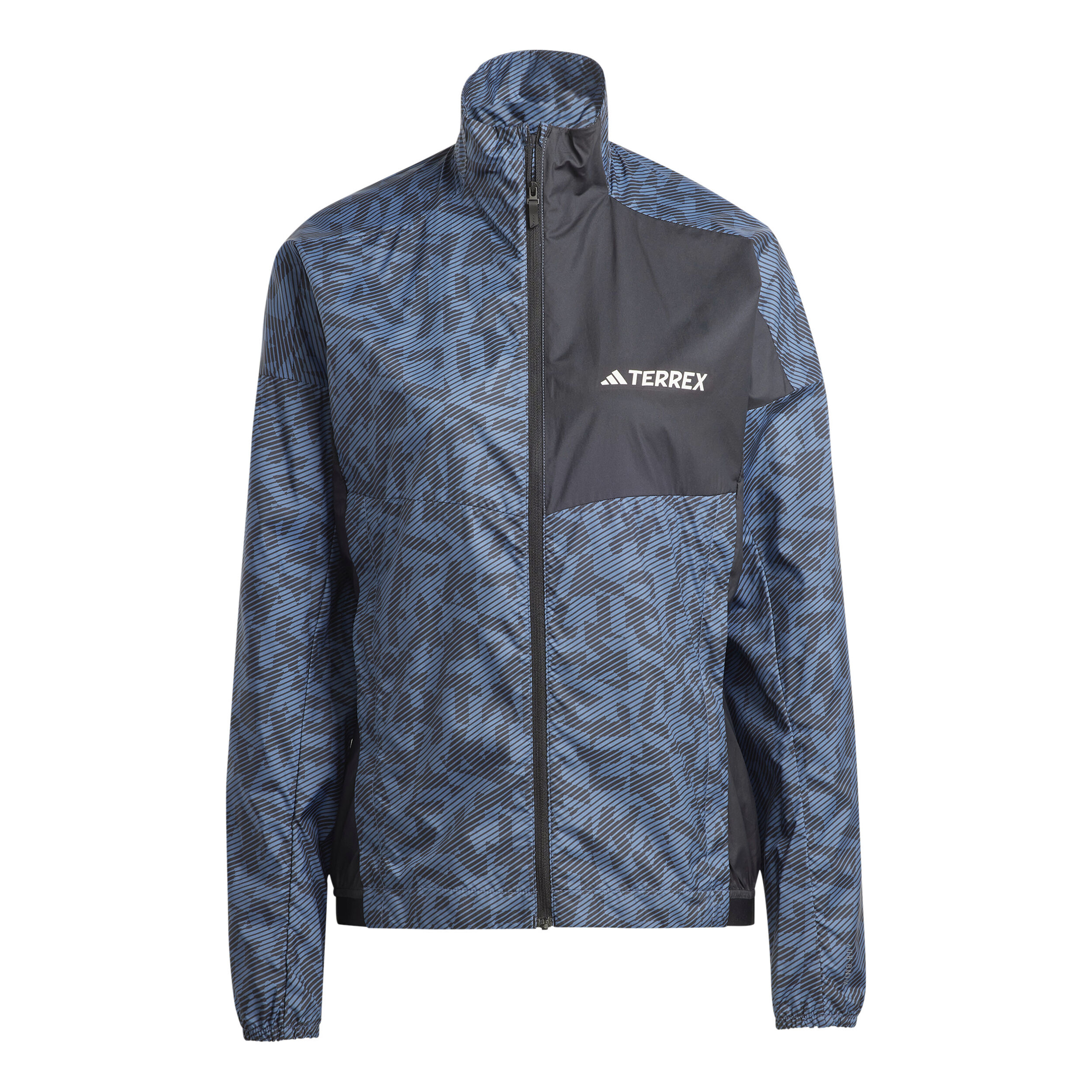 Terrex Trail Wind Laufjacke Damen - Grau, Schwarz