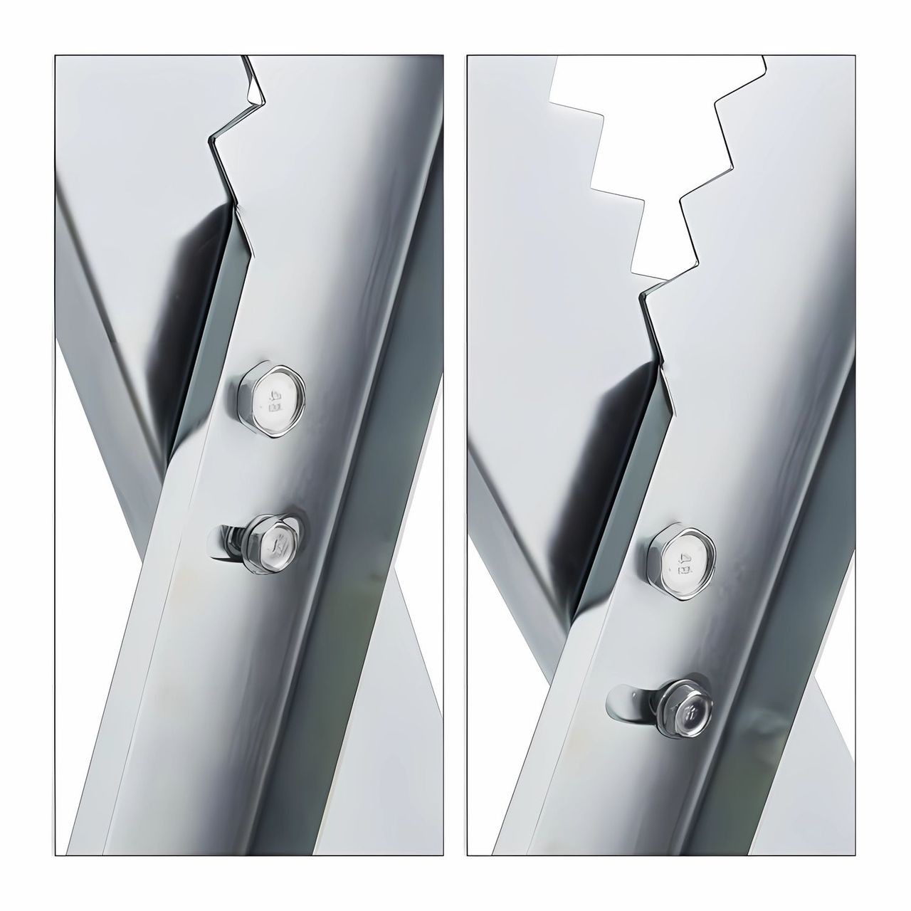 TroniTechnik GARMIO® Sägebock Holzsägebock klappbar, silber 150kg, verzinkt zusammenklappbar