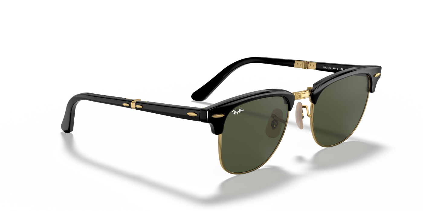 CLUBMASTER FOLDING - Lucido Nero Verde