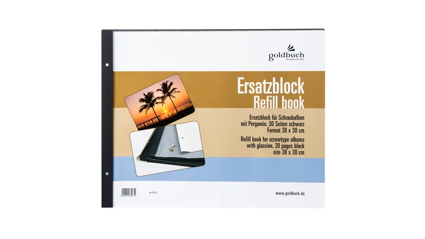 goldbuch Nachfüllsatz 38X30 cm schwarz