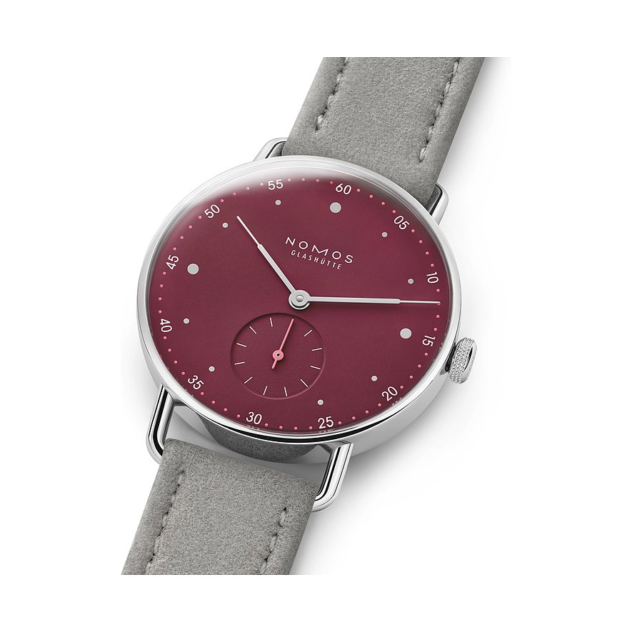 Nomos Glashütte Damenuhr Metro 33 muted red
