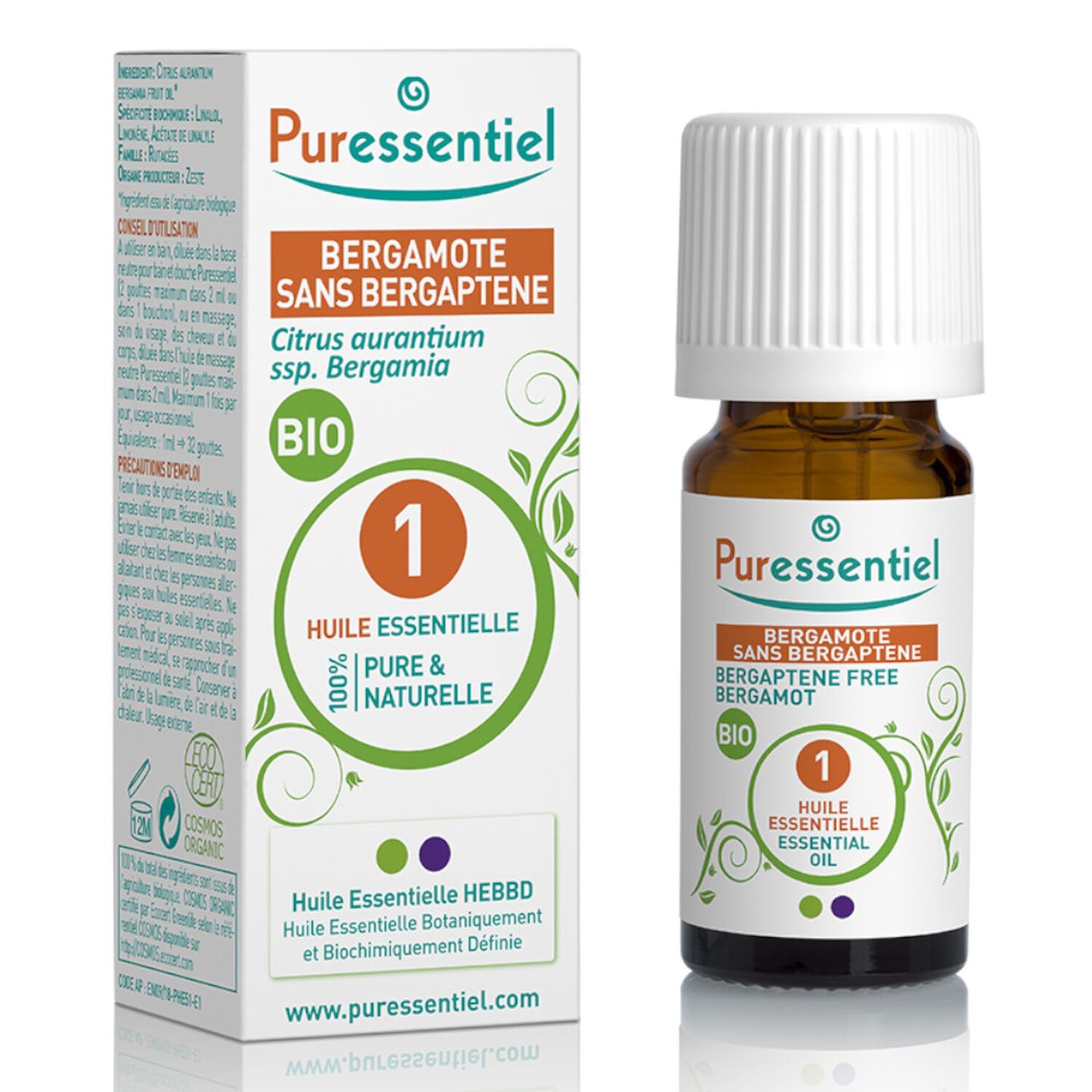 Puressentiel Huile Essentielle Bergamote BIO** - 10 ml