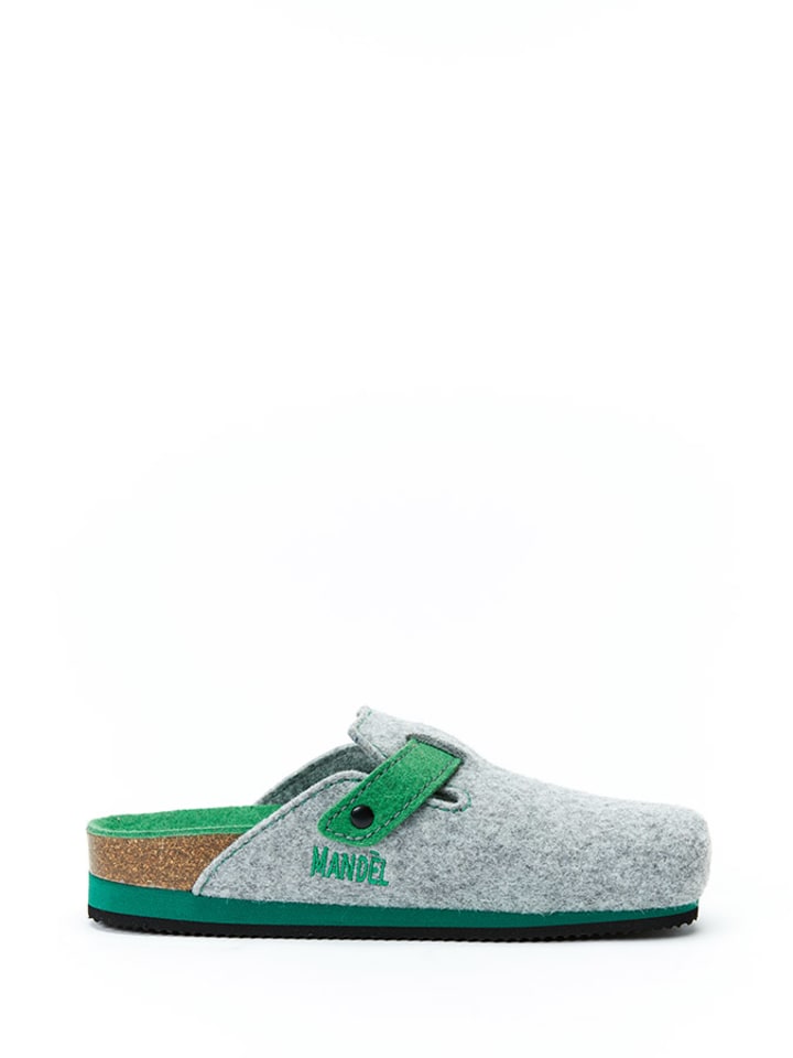 Mandel Clogs in Grau/ Grün günstig kaufen