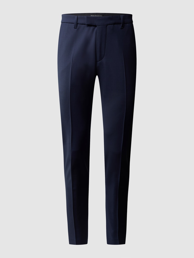 Slim Fit Anzughose mit Stretch-Anteil Modell 'Piet' - 'Drynamic' in dunkelblau