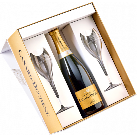 CHAMPAGNE CANARD-DUCHÊNE - LEONIE - COFFRET 2 FLUTES