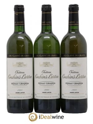 Château Couhins-Lurton Cru Classé de Graves  1998 - Lot de 3 Bouteilles