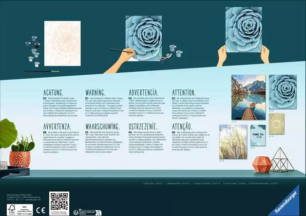 CreArt Galerie Wand Set - Natur - Malen nach Zahlen für Erwachsene