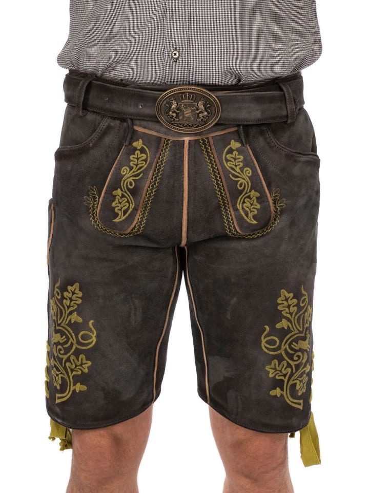 MADDOX Lederhose UTZ in dunkelbraun günstig kaufen