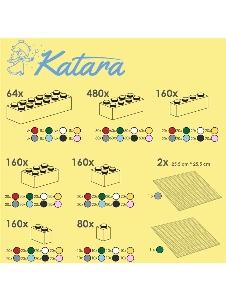 Katara 1264  Bausteine Set in Bunt günstig kaufen onesize