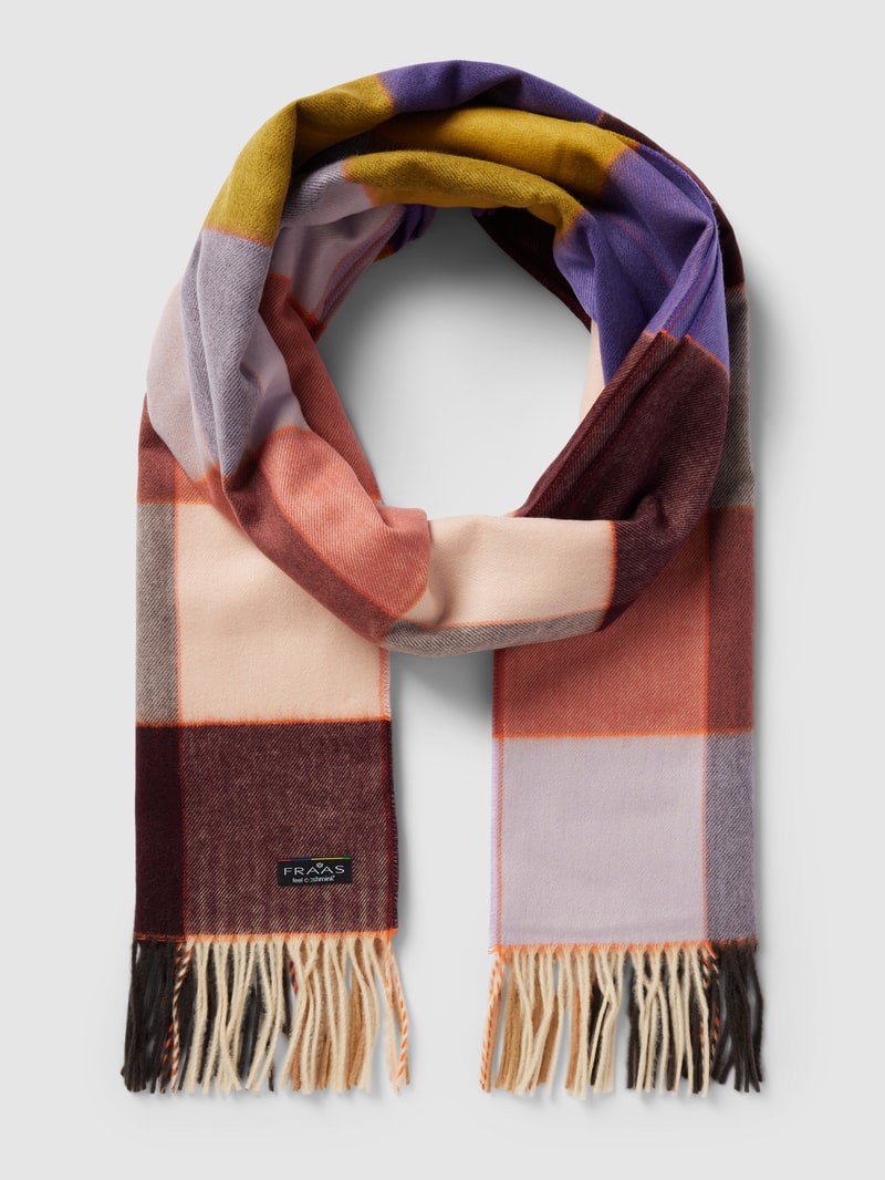 Schal mit Allover-Muster in lila
