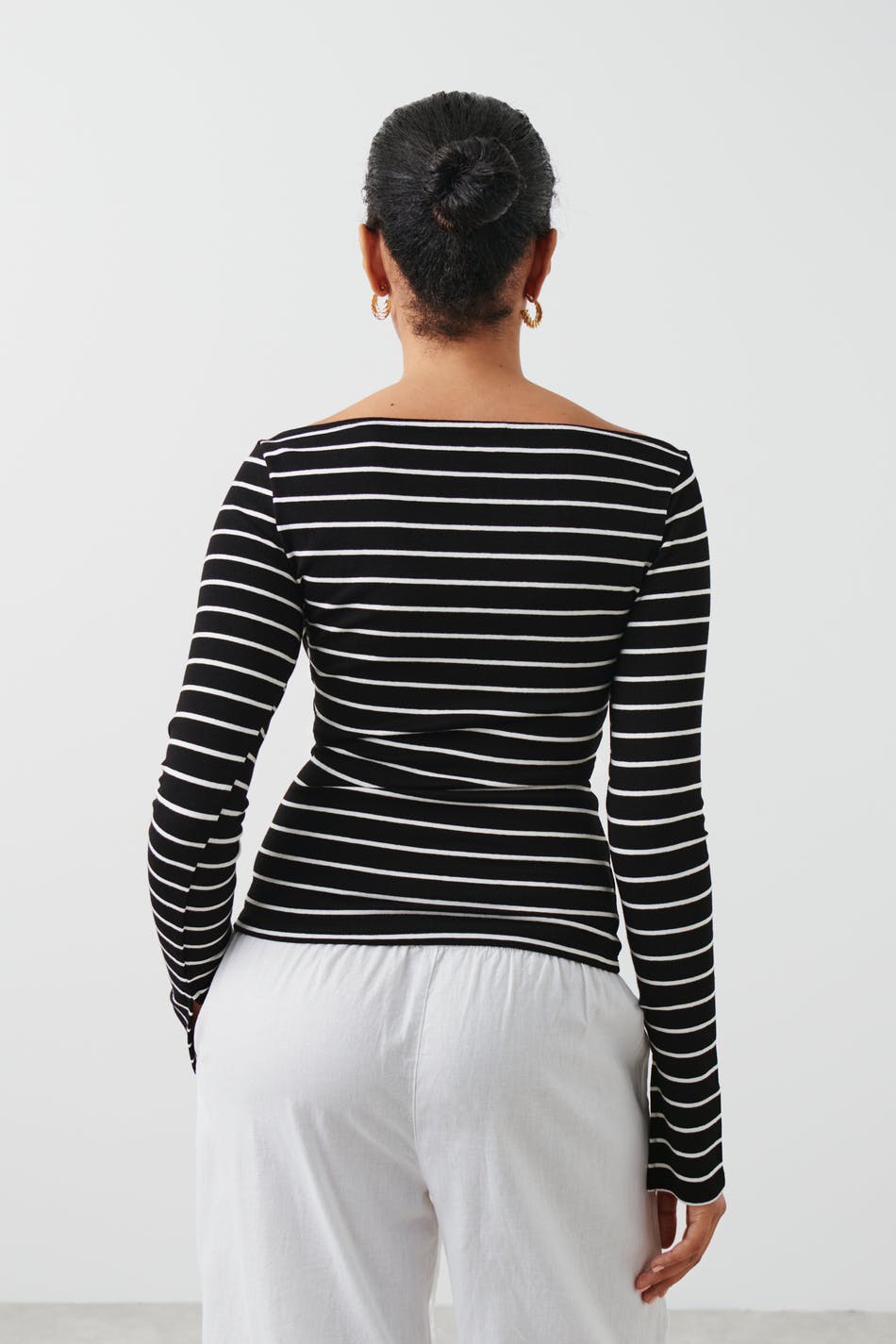 Soft boatneck top