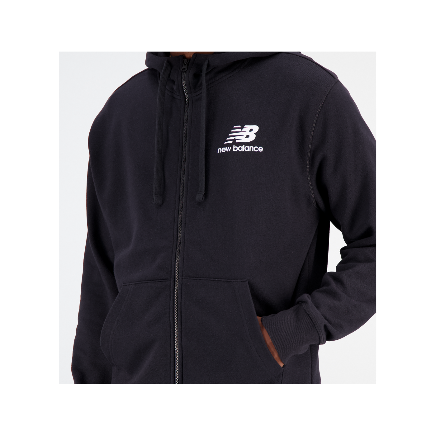 New Balance Essentials Stacked Logo Jacke FBK