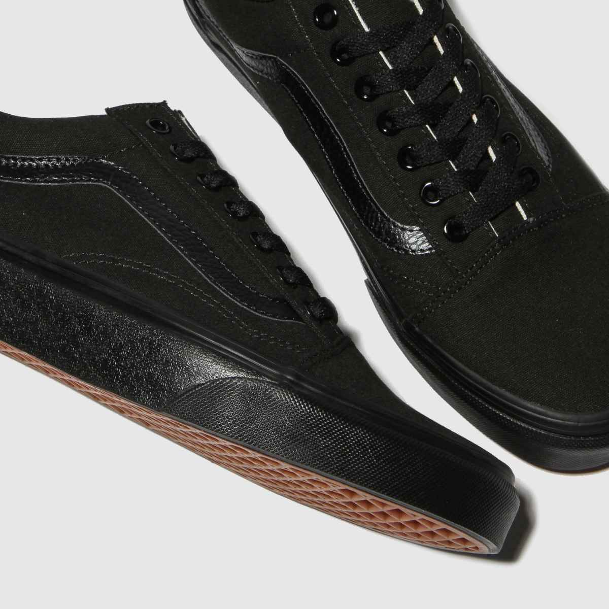 Vans régi school edzőcipők koromfekete színben