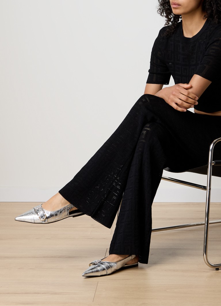 Tocuri Givenchy Voyou din piele de miel cu finisaj metalic