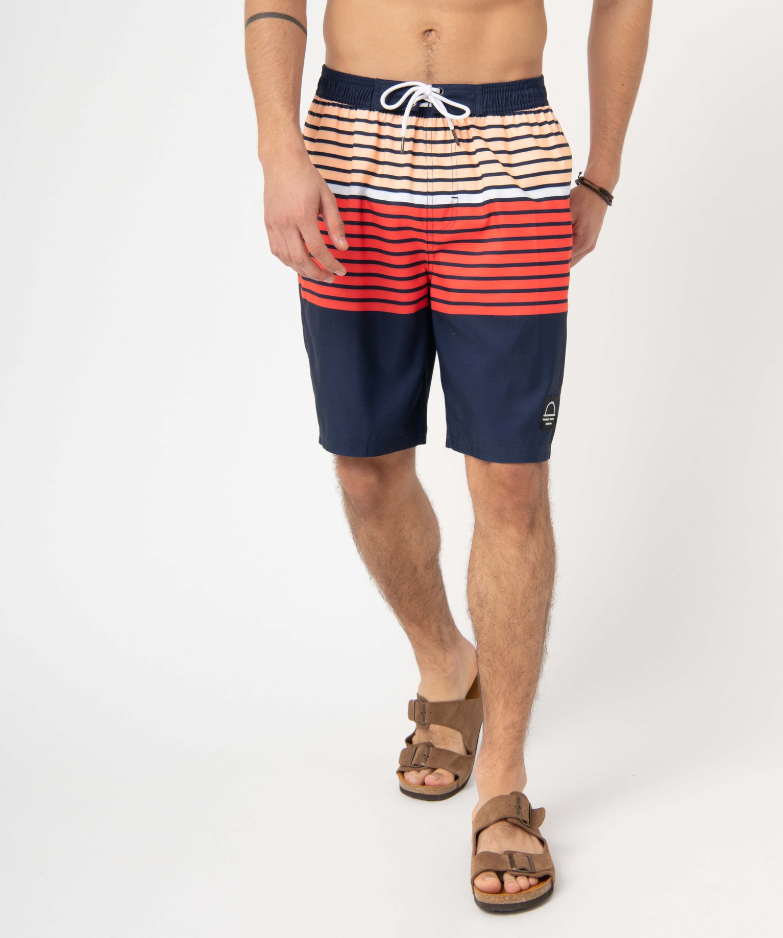 Short de bain homme à rayures raye | GEMO