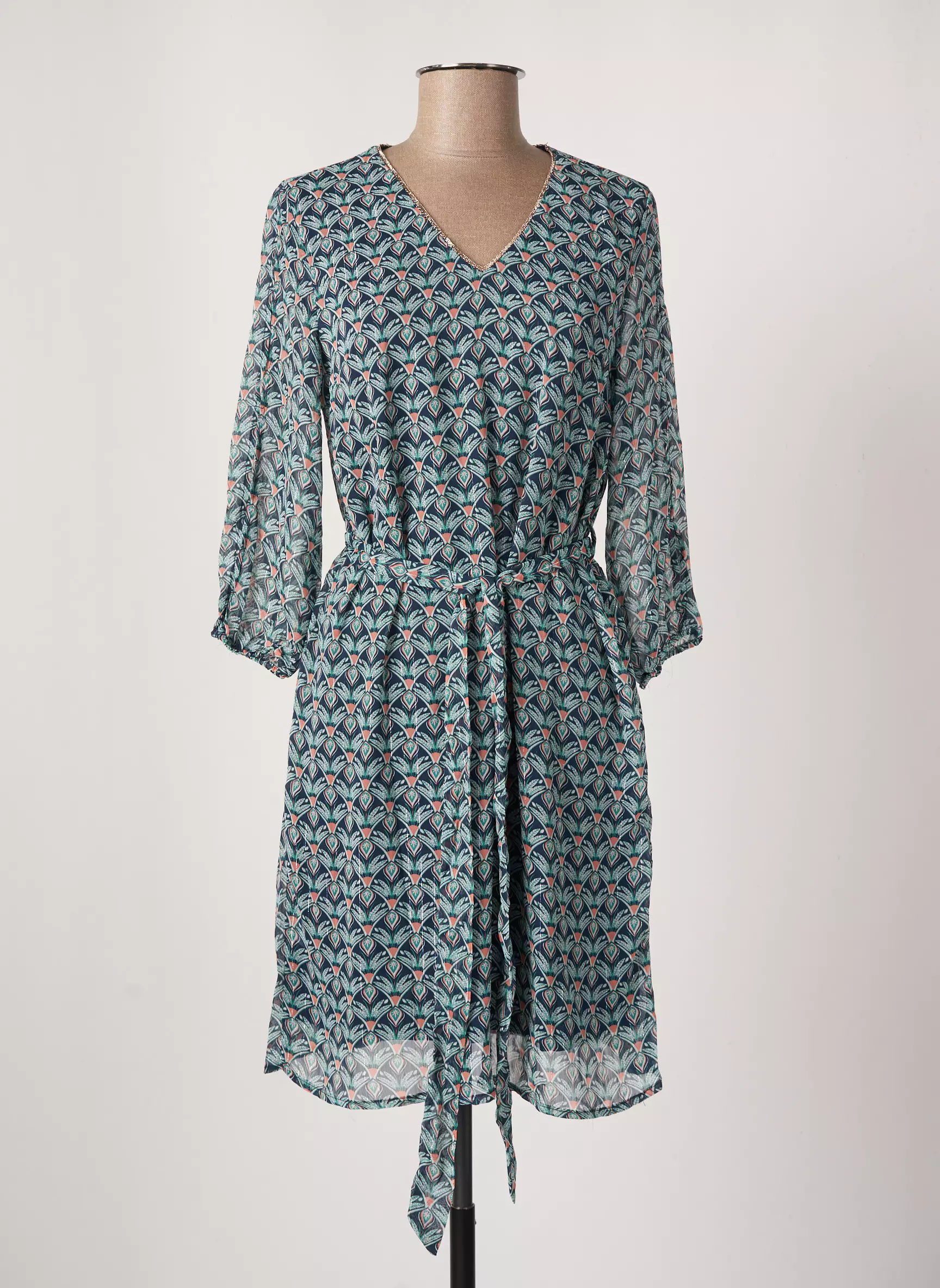 It Hippie Robes Mi Longues Femme couleur bleu